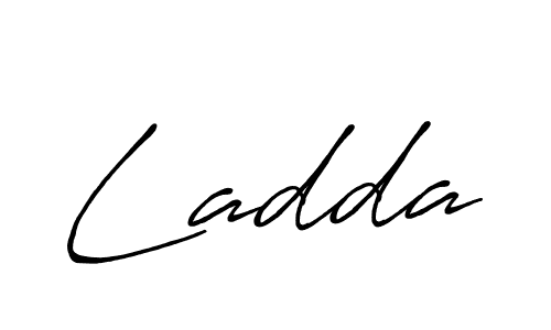 Also we have Ladda name is the best signature style. Create professional handwritten signature collection using Antro_Vectra_Bolder autograph style. Ladda signature style 7 images and pictures png