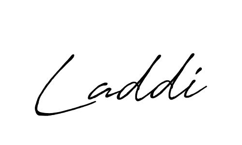 Create a beautiful signature design for name Laddi. With this signature (Antro_Vectra_Bolder) fonts, you can make a handwritten signature for free. Laddi signature style 7 images and pictures png