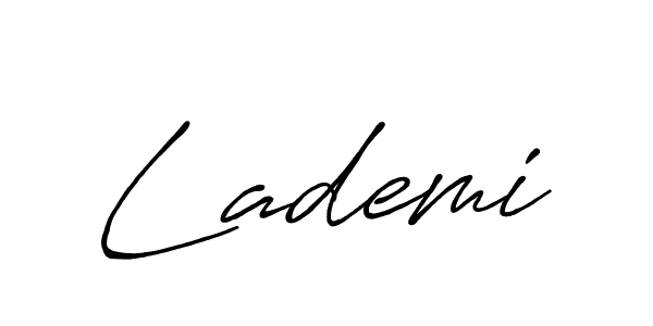 How to make Lademi signature? Antro_Vectra_Bolder is a professional autograph style. Create handwritten signature for Lademi name. Lademi signature style 7 images and pictures png