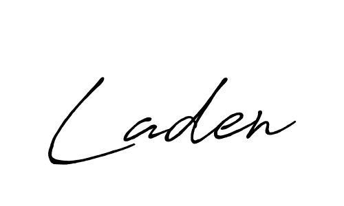 Laden stylish signature style. Best Handwritten Sign (Antro_Vectra_Bolder) for my name. Handwritten Signature Collection Ideas for my name Laden. Laden signature style 7 images and pictures png