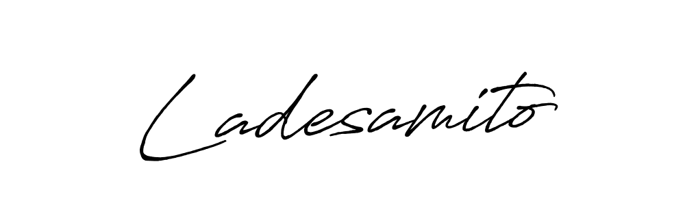Ladesamito stylish signature style. Best Handwritten Sign (Antro_Vectra_Bolder) for my name. Handwritten Signature Collection Ideas for my name Ladesamito. Ladesamito signature style 7 images and pictures png