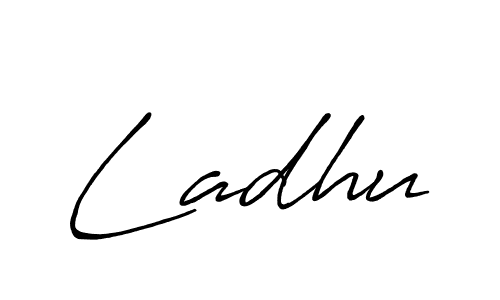 Ladhu stylish signature style. Best Handwritten Sign (Antro_Vectra_Bolder) for my name. Handwritten Signature Collection Ideas for my name Ladhu. Ladhu signature style 7 images and pictures png