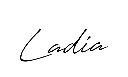 Also we have Ladia name is the best signature style. Create professional handwritten signature collection using Antro_Vectra_Bolder autograph style. Ladia signature style 7 images and pictures png