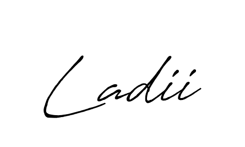 if you are searching for the best signature style for your name Ladii. so please give up your signature search. here we have designed multiple signature styles  using Antro_Vectra_Bolder. Ladii signature style 7 images and pictures png