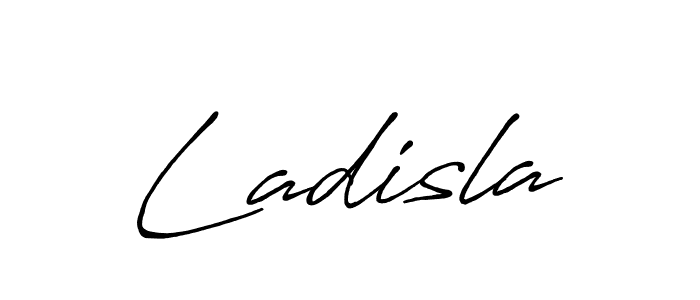 How to make Ladisla name signature. Use Antro_Vectra_Bolder style for creating short signs online. This is the latest handwritten sign. Ladisla signature style 7 images and pictures png