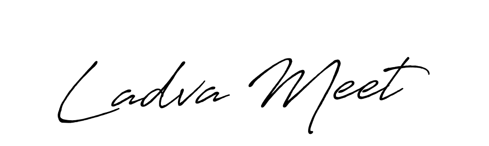 Also we have Ladva Meet name is the best signature style. Create professional handwritten signature collection using Antro_Vectra_Bolder autograph style. Ladva Meet signature style 7 images and pictures png