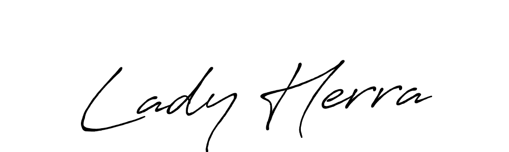 Similarly Antro_Vectra_Bolder is the best handwritten signature design. Signature creator online .You can use it as an online autograph creator for name Lady Herra. Lady Herra signature style 7 images and pictures png