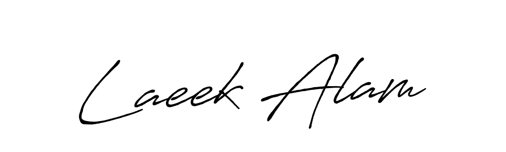 The best way (Antro_Vectra_Bolder) to make a short signature is to pick only two or three words in your name. The name Laeek Alam include a total of six letters. For converting this name. Laeek Alam signature style 7 images and pictures png