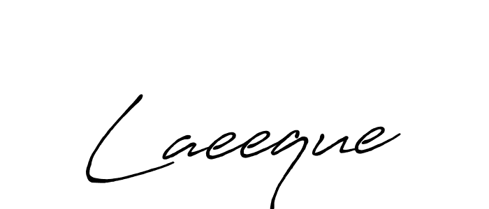 Create a beautiful signature design for name Laeeque. With this signature (Antro_Vectra_Bolder) fonts, you can make a handwritten signature for free. Laeeque signature style 7 images and pictures png