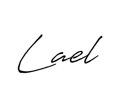 Create a beautiful signature design for name Lael. With this signature (Antro_Vectra_Bolder) fonts, you can make a handwritten signature for free. Lael signature style 7 images and pictures png