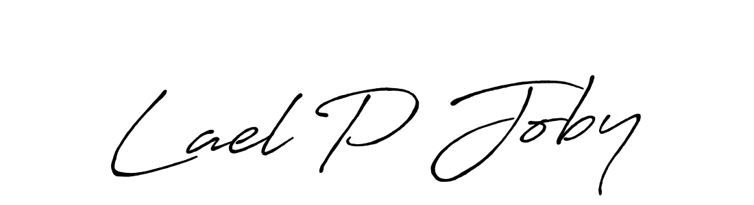 The best way (Antro_Vectra_Bolder) to make a short signature is to pick only two or three words in your name. The name Lael P Joby include a total of six letters. For converting this name. Lael P Joby signature style 7 images and pictures png
