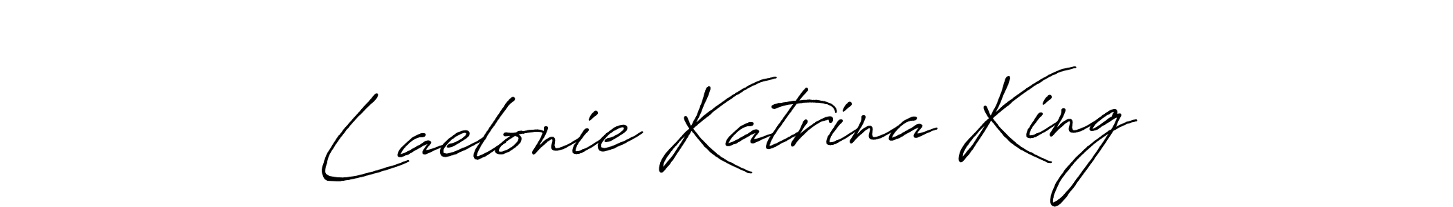 How to make Laelonie Katrina King name signature. Use Antro_Vectra_Bolder style for creating short signs online. This is the latest handwritten sign. Laelonie Katrina King signature style 7 images and pictures png