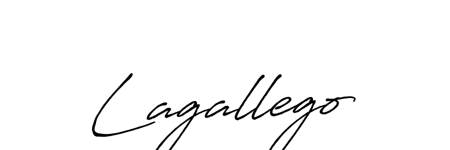 if you are searching for the best signature style for your name Lagallego. so please give up your signature search. here we have designed multiple signature styles  using Antro_Vectra_Bolder. Lagallego signature style 7 images and pictures png