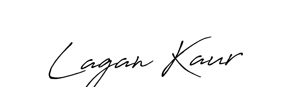 Create a beautiful signature design for name Lagan Kaur. With this signature (Antro_Vectra_Bolder) fonts, you can make a handwritten signature for free. Lagan Kaur signature style 7 images and pictures png