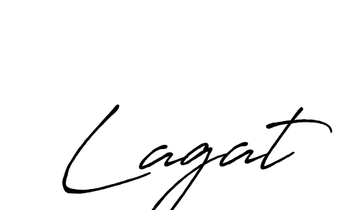 Use a signature maker to create a handwritten signature online. With this signature software, you can design (Antro_Vectra_Bolder) your own signature for name Lagat. Lagat signature style 7 images and pictures png