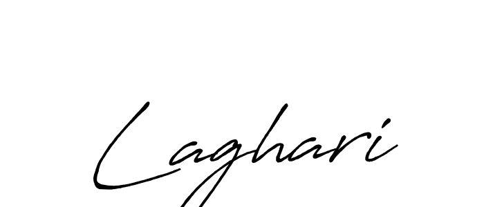 How to make Laghari signature? Antro_Vectra_Bolder is a professional autograph style. Create handwritten signature for Laghari name. Laghari signature style 7 images and pictures png
