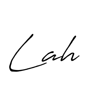 Use a signature maker to create a handwritten signature online. With this signature software, you can design (Antro_Vectra_Bolder) your own signature for name Lah. Lah signature style 7 images and pictures png