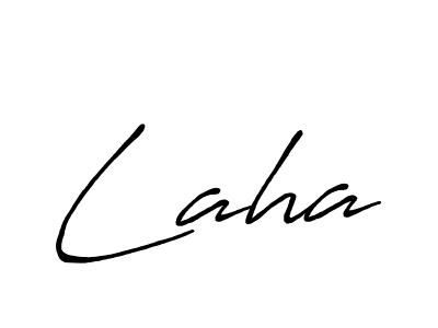 Antro_Vectra_Bolder is a professional signature style that is perfect for those who want to add a touch of class to their signature. It is also a great choice for those who want to make their signature more unique. Get Laha name to fancy signature for free. Laha signature style 7 images and pictures png
