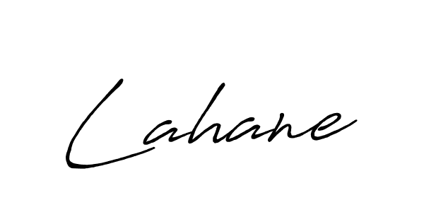 Make a beautiful signature design for name Lahane. With this signature (Antro_Vectra_Bolder) style, you can create a handwritten signature for free. Lahane signature style 7 images and pictures png