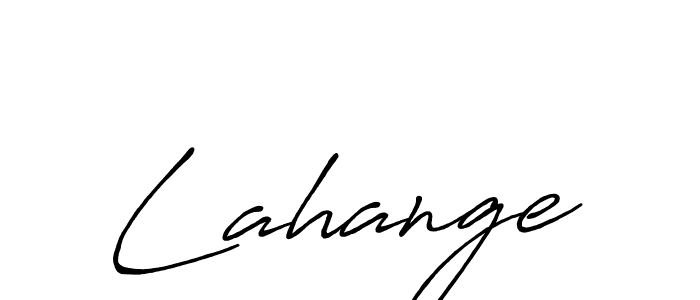 Also we have Lahange name is the best signature style. Create professional handwritten signature collection using Antro_Vectra_Bolder autograph style. Lahange signature style 7 images and pictures png