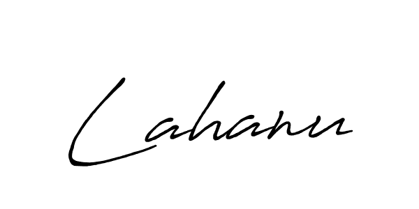 Lahanu stylish signature style. Best Handwritten Sign (Antro_Vectra_Bolder) for my name. Handwritten Signature Collection Ideas for my name Lahanu. Lahanu signature style 7 images and pictures png