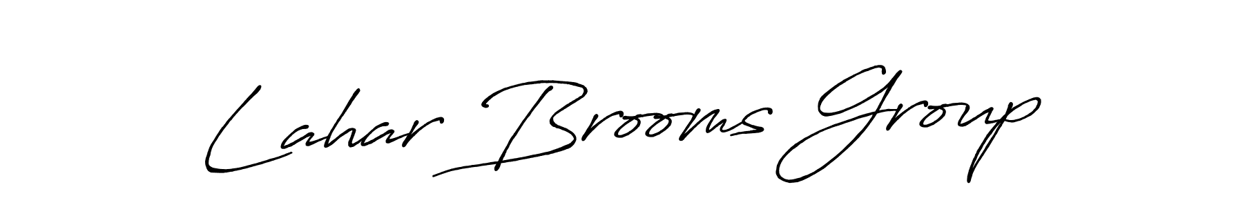 How to make Lahar Brooms Group signature? Antro_Vectra_Bolder is a professional autograph style. Create handwritten signature for Lahar Brooms Group name. Lahar Brooms Group signature style 7 images and pictures png