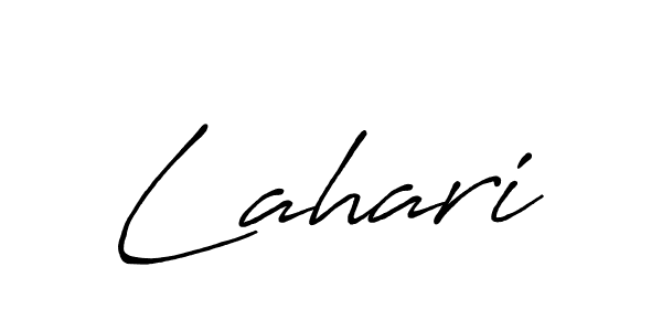 Create a beautiful signature design for name Lahari. With this signature (Antro_Vectra_Bolder) fonts, you can make a handwritten signature for free. Lahari signature style 7 images and pictures png