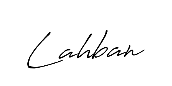 Create a beautiful signature design for name Lahban. With this signature (Antro_Vectra_Bolder) fonts, you can make a handwritten signature for free. Lahban signature style 7 images and pictures png