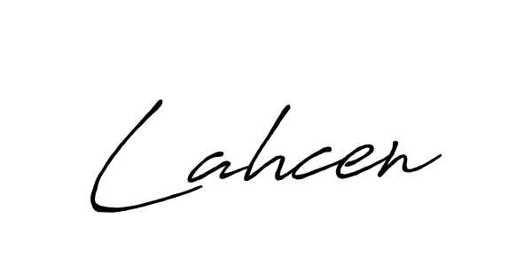 Design your own signature with our free online signature maker. With this signature software, you can create a handwritten (Antro_Vectra_Bolder) signature for name Lahcen. Lahcen signature style 7 images and pictures png