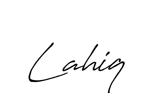 You should practise on your own different ways (Antro_Vectra_Bolder) to write your name (Lahiq) in signature. don't let someone else do it for you. Lahiq signature style 7 images and pictures png