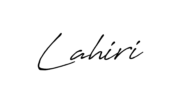 Create a beautiful signature design for name Lahiri. With this signature (Antro_Vectra_Bolder) fonts, you can make a handwritten signature for free. Lahiri signature style 7 images and pictures png