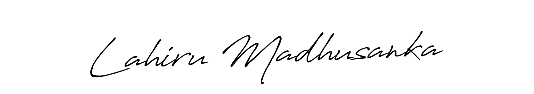 Make a short Lahiru Madhusanka signature style. Manage your documents anywhere anytime using Antro_Vectra_Bolder. Create and add eSignatures, submit forms, share and send files easily. Lahiru Madhusanka signature style 7 images and pictures png