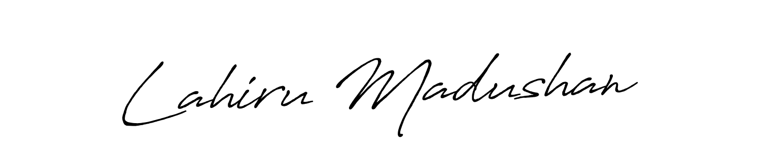 Also You can easily find your signature by using the search form. We will create Lahiru Madushan name handwritten signature images for you free of cost using Antro_Vectra_Bolder sign style. Lahiru Madushan signature style 7 images and pictures png