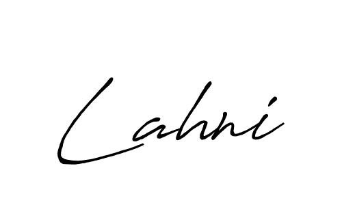 Similarly Antro_Vectra_Bolder is the best handwritten signature design. Signature creator online .You can use it as an online autograph creator for name Lahni. Lahni signature style 7 images and pictures png