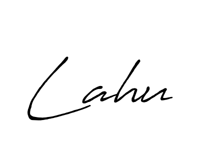 Design your own signature with our free online signature maker. With this signature software, you can create a handwritten (Antro_Vectra_Bolder) signature for name Lahu. Lahu signature style 7 images and pictures png