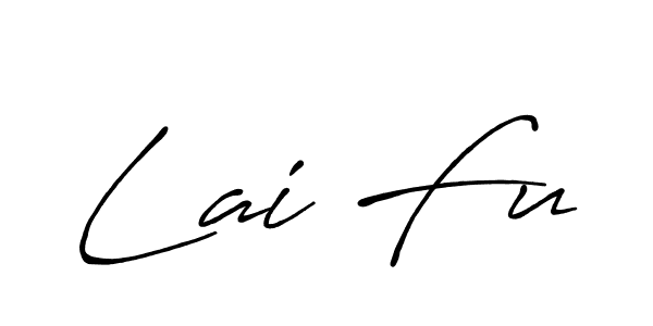 if you are searching for the best signature style for your name Lai Fu. so please give up your signature search. here we have designed multiple signature styles  using Antro_Vectra_Bolder. Lai Fu signature style 7 images and pictures png