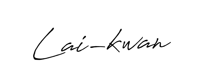 if you are searching for the best signature style for your name Lai-kwan. so please give up your signature search. here we have designed multiple signature styles  using Antro_Vectra_Bolder. Lai-kwan signature style 7 images and pictures png