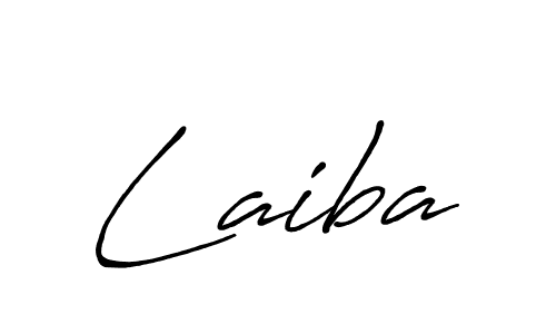 How to make Laiba signature? Antro_Vectra_Bolder is a professional autograph style. Create handwritten signature for Laiba name. Laiba signature style 7 images and pictures png