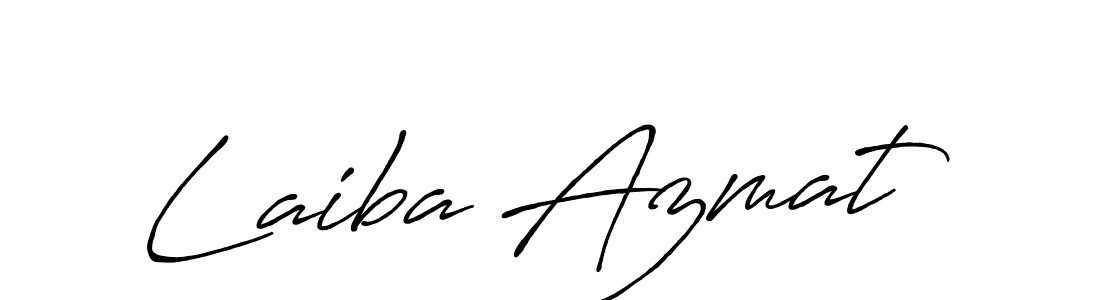 How to make Laiba Azmat signature? Antro_Vectra_Bolder is a professional autograph style. Create handwritten signature for Laiba Azmat name. Laiba Azmat signature style 7 images and pictures png