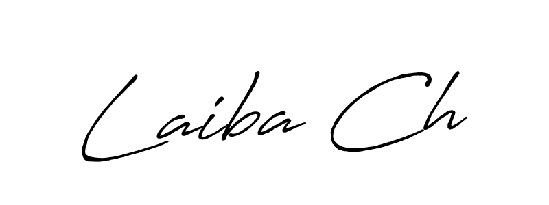 Antro_Vectra_Bolder is a professional signature style that is perfect for those who want to add a touch of class to their signature. It is also a great choice for those who want to make their signature more unique. Get Laiba Ch name to fancy signature for free. Laiba Ch signature style 7 images and pictures png