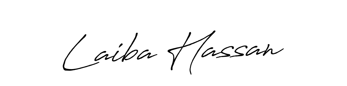 Antro_Vectra_Bolder is a professional signature style that is perfect for those who want to add a touch of class to their signature. It is also a great choice for those who want to make their signature more unique. Get Laiba Hassan name to fancy signature for free. Laiba Hassan signature style 7 images and pictures png