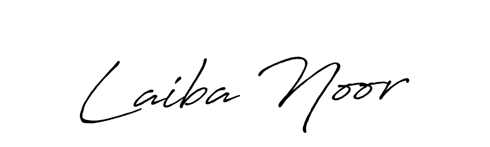 Design your own signature with our free online signature maker. With this signature software, you can create a handwritten (Antro_Vectra_Bolder) signature for name Laiba Noor. Laiba Noor signature style 7 images and pictures png