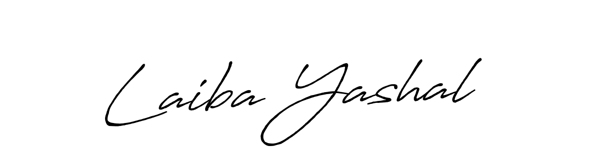 Similarly Antro_Vectra_Bolder is the best handwritten signature design. Signature creator online .You can use it as an online autograph creator for name Laiba Yashal. Laiba Yashal signature style 7 images and pictures png