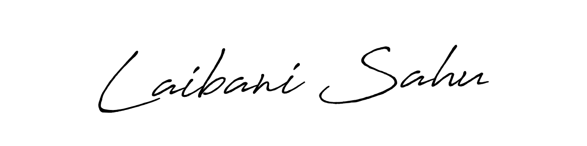 Create a beautiful signature design for name Laibani Sahu. With this signature (Antro_Vectra_Bolder) fonts, you can make a handwritten signature for free. Laibani Sahu signature style 7 images and pictures png