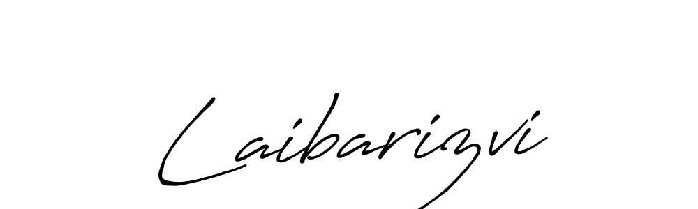 Create a beautiful signature design for name Laibarizvi. With this signature (Antro_Vectra_Bolder) fonts, you can make a handwritten signature for free. Laibarizvi signature style 7 images and pictures png