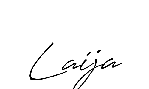 Create a beautiful signature design for name Laija. With this signature (Antro_Vectra_Bolder) fonts, you can make a handwritten signature for free. Laija signature style 7 images and pictures png