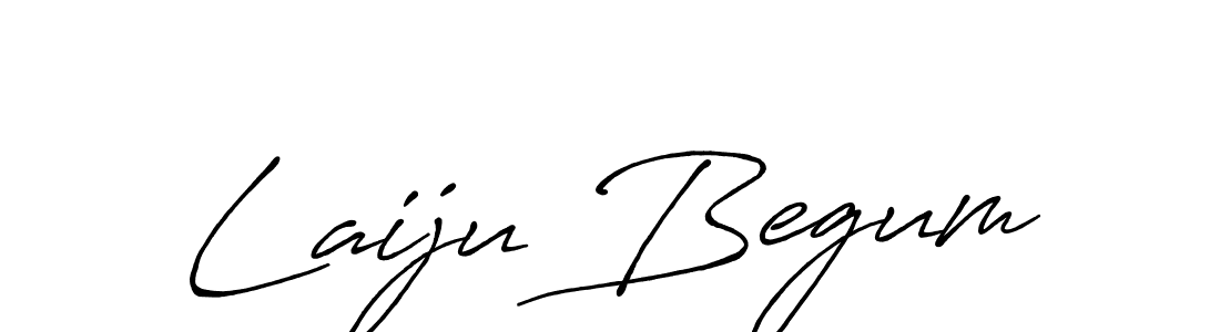 Make a beautiful signature design for name Laiju Begum. With this signature (Antro_Vectra_Bolder) style, you can create a handwritten signature for free. Laiju Begum signature style 7 images and pictures png