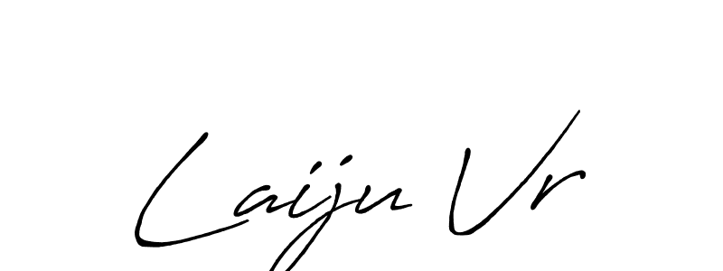 Make a beautiful signature design for name Laiju Vr. With this signature (Antro_Vectra_Bolder) style, you can create a handwritten signature for free. Laiju Vr signature style 7 images and pictures png