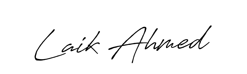 Similarly Antro_Vectra_Bolder is the best handwritten signature design. Signature creator online .You can use it as an online autograph creator for name Laik Ahmed. Laik Ahmed signature style 7 images and pictures png