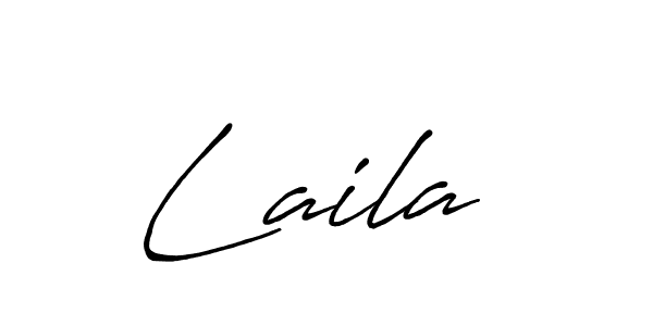 Similarly Antro_Vectra_Bolder is the best handwritten signature design. Signature creator online .You can use it as an online autograph creator for name Laila . Laila  signature style 7 images and pictures png